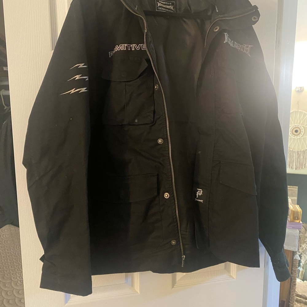 Megadeath Primitive Black Military Field Jacket